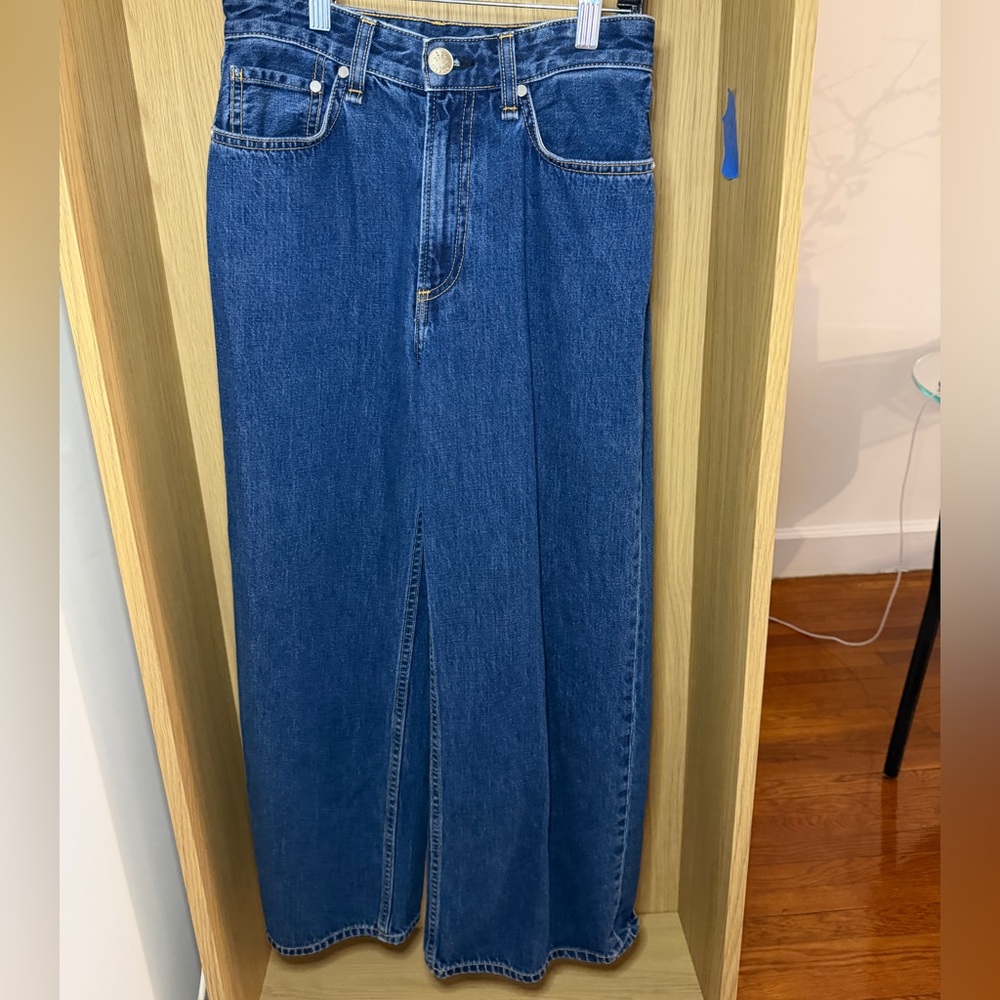 rag & bone Indigo Wide Leg Jeans